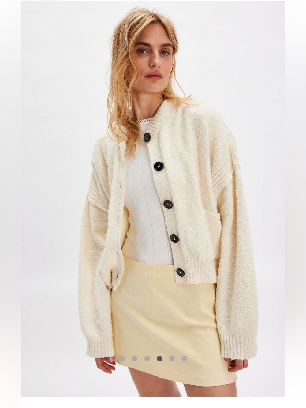 Free People x We the Free Bianca Cardi in Antique Ivory. Medium